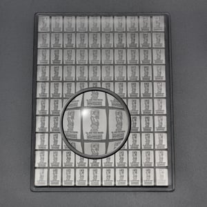 Münztafel 100 x 1g Ag "CombiCoin" (Cook Islands) - Miniaturansicht 6