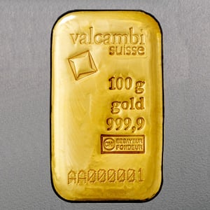 Goldbarren 100g VALCAMBI - "Resale" - Miniaturansicht 2
