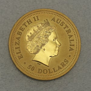 Goldmünze 1/2oz "Schwein" 2007 Lunar I – Year of the Pig (Australien) - Miniaturansicht 2
