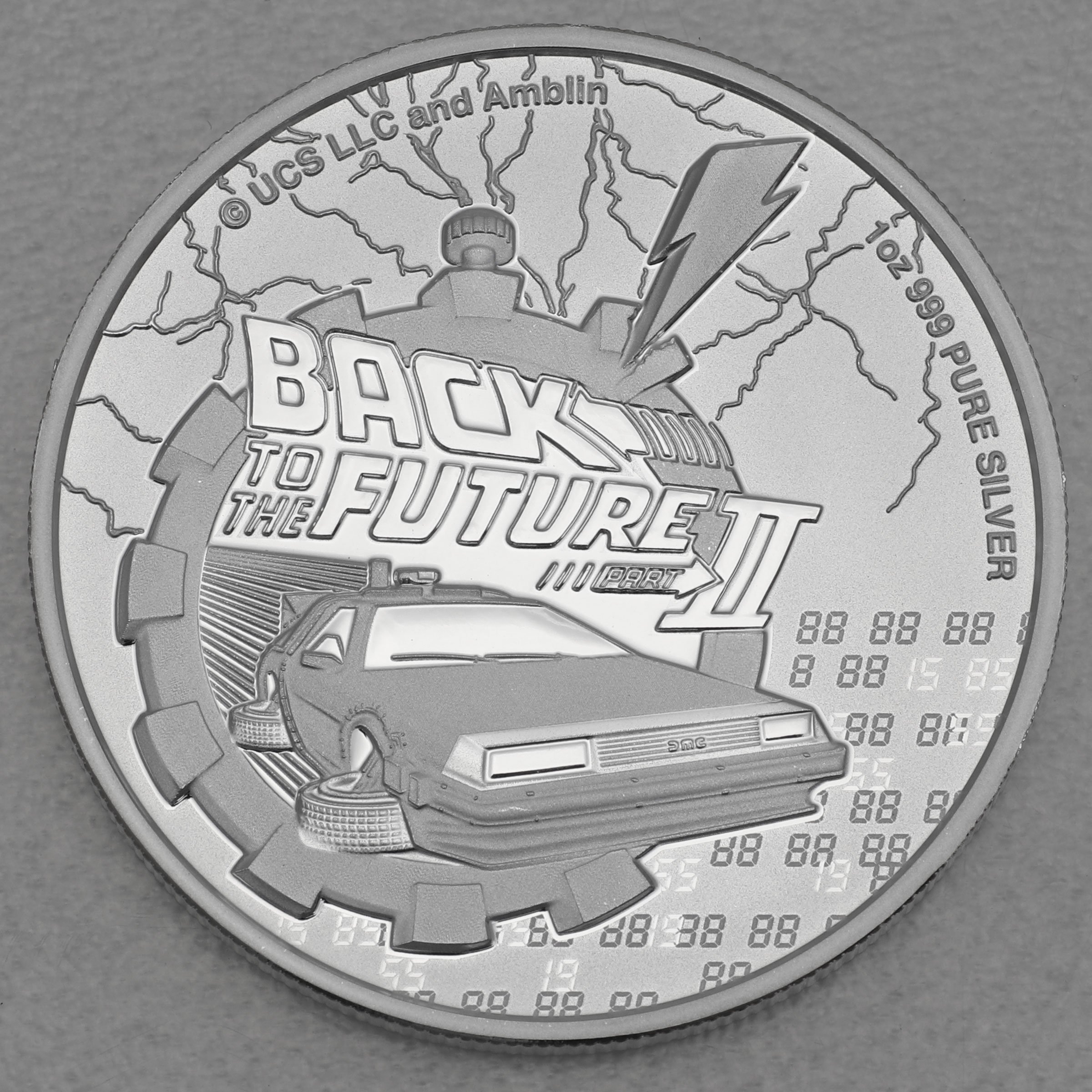 Silbermünze 1oz "Back to the Future II" 2021 diff. (Niue) - Hauptansicht