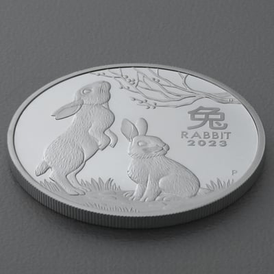 Silbermünzen 2oz + 1oz + 1/2oz "Hase" 2023 (PP) Set – 3-teilig Lunar III (Australien) - Miniaturansicht 8