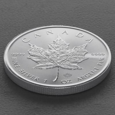 Silbermünze 1oz "Maple Leaf" aktueller Jahrgang diff. (Kanada) - Miniaturansicht 3