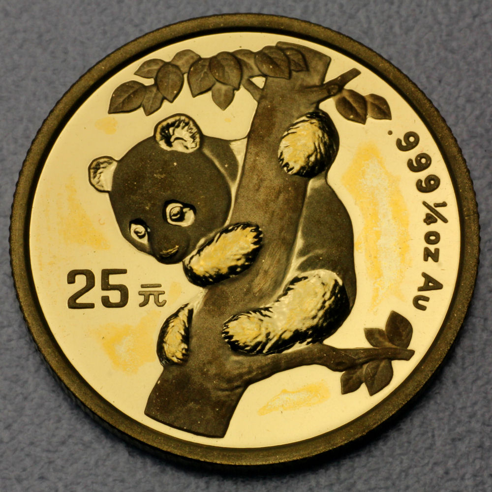 Goldmünze 1/4oz "Panda" 1996 (China) - Hauptansicht