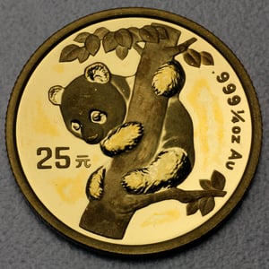 Goldmünze 1/4oz "Panda" 1996 (China) - Hauptansicht