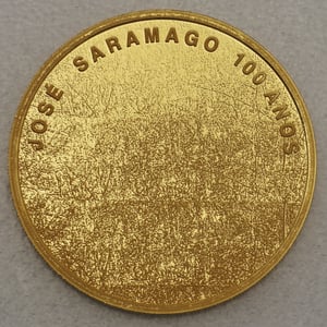 Goldmünze 7,5 Euro "Jose Saramago" 2022 100. Jahrestag der Geburt (Portugal) - Hauptansicht
