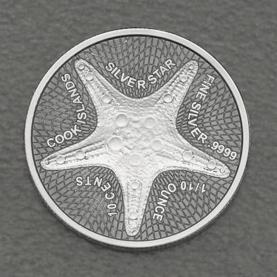 Silbermünze 1/10oz "Silver Star" 2021 diff. (Cook Islands) - Miniaturansicht 1