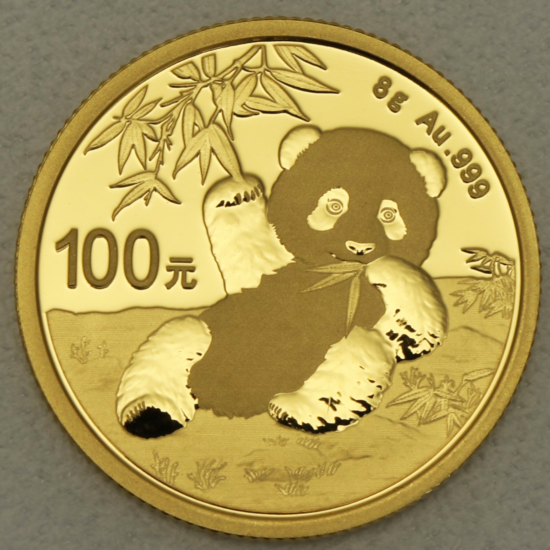 Goldmünze 8g "Panda" 2020 (China) - Hauptansicht