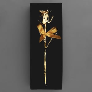 Designobjekt "Goldrose" (24kt vergoldete Rose) - Miniaturansicht 2
