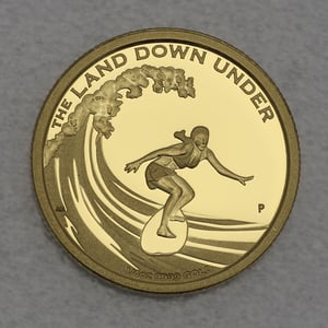 Goldmünze 1/4oz "Ocean and Surf" 2013 Land down under (Australien) - Hauptansicht