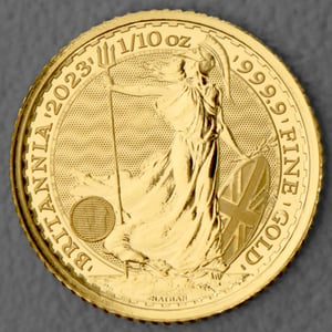 Goldmünze 1/10oz "Britannia" 2023 Charles III. (Großbritannien) - Hauptansicht