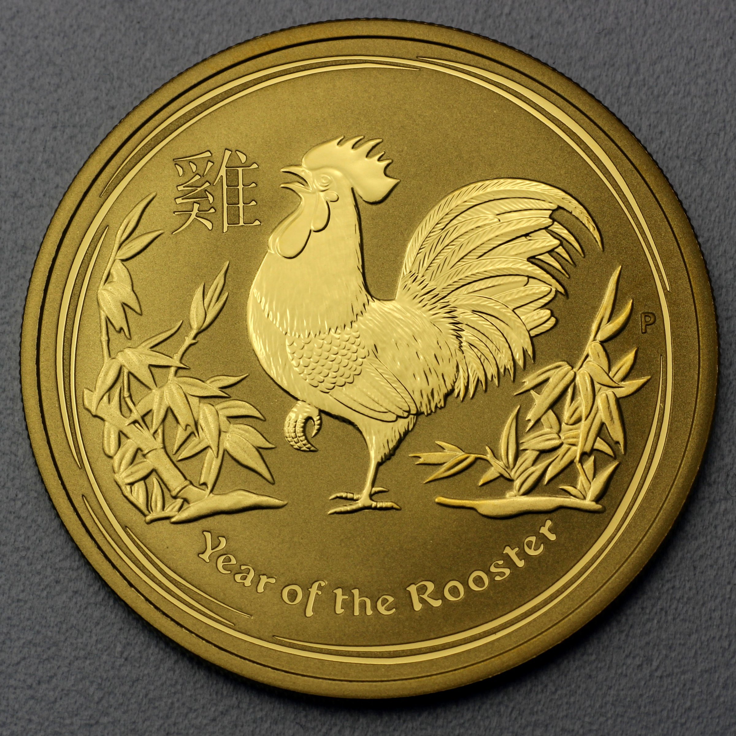 Goldmünze 1oz "Hahn" 2017 Lunar II – Year of the Rooster (Australien) - Hauptansicht