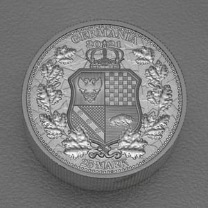 Silbermedaille 5oz "Austria & Germania" 2021 Allegories (Polen) - Miniaturansicht 2