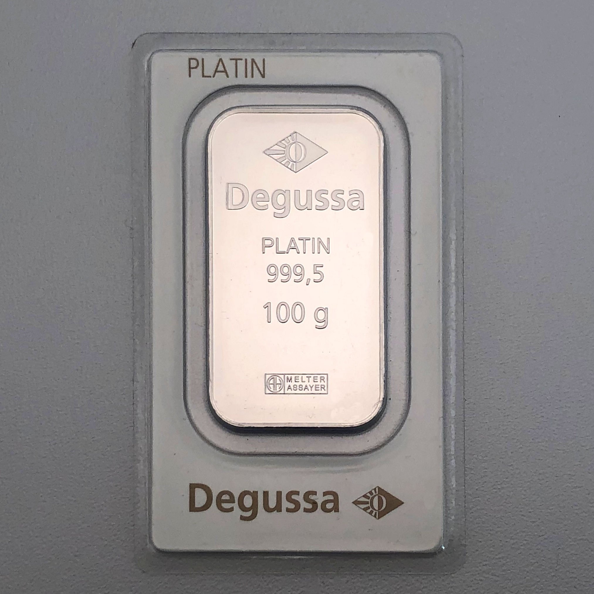 Platinbarren 100g DEGUSSA (Pt) - Hauptansicht