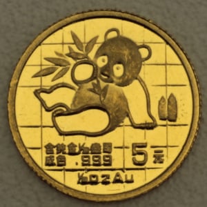 Goldmünze 1/20oz "Panda" 1989 (China) - Hauptansicht