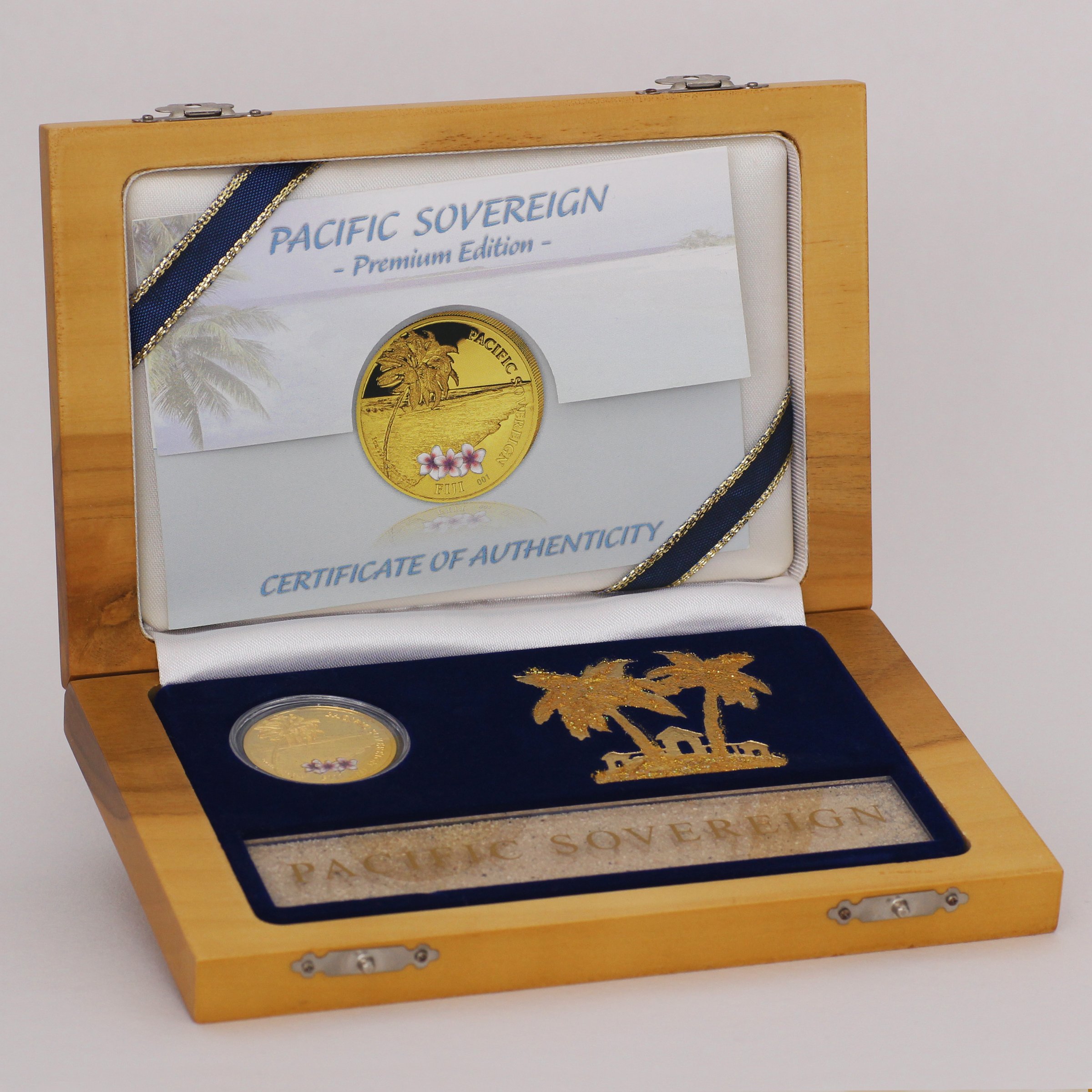 Goldmünze 1oz "Pacific Sovereign" 2012 (koloriert) Premium Edition (Fidschi) - Detailansicht 1