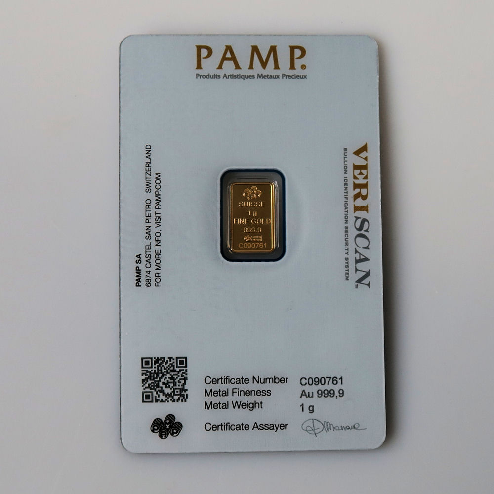 Goldbarren 1g PAMP "Fortuna" - Detailansicht 1