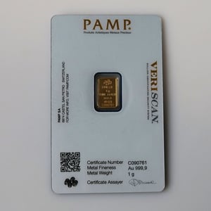 Goldbarren 1g PAMP "Fortuna" - Miniaturansicht 2