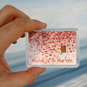 Goldbarren 1g "Love is in the air" (Flip) - Miniaturansicht 2