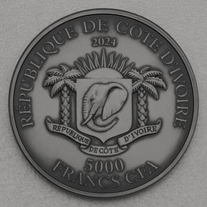 Silbermünze 2 x 5oz "Dragon Edition Signatur" 2024 Set – 2-teilig (Elfenbeinküste) - Miniaturansicht 5