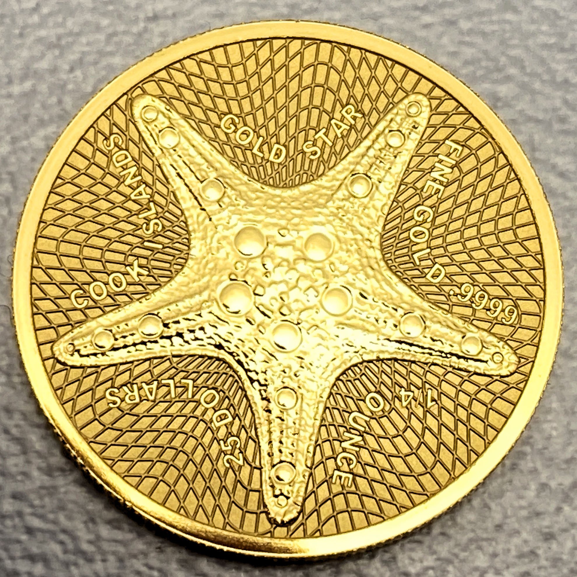 Goldmünze 1/4oz "Gold Star" 2021 (Cook Islands) - Hauptansicht