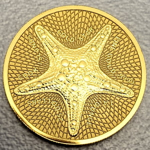 Goldmünze 1/4oz "Gold Star" 2021 (Cook Islands) - Hauptansicht