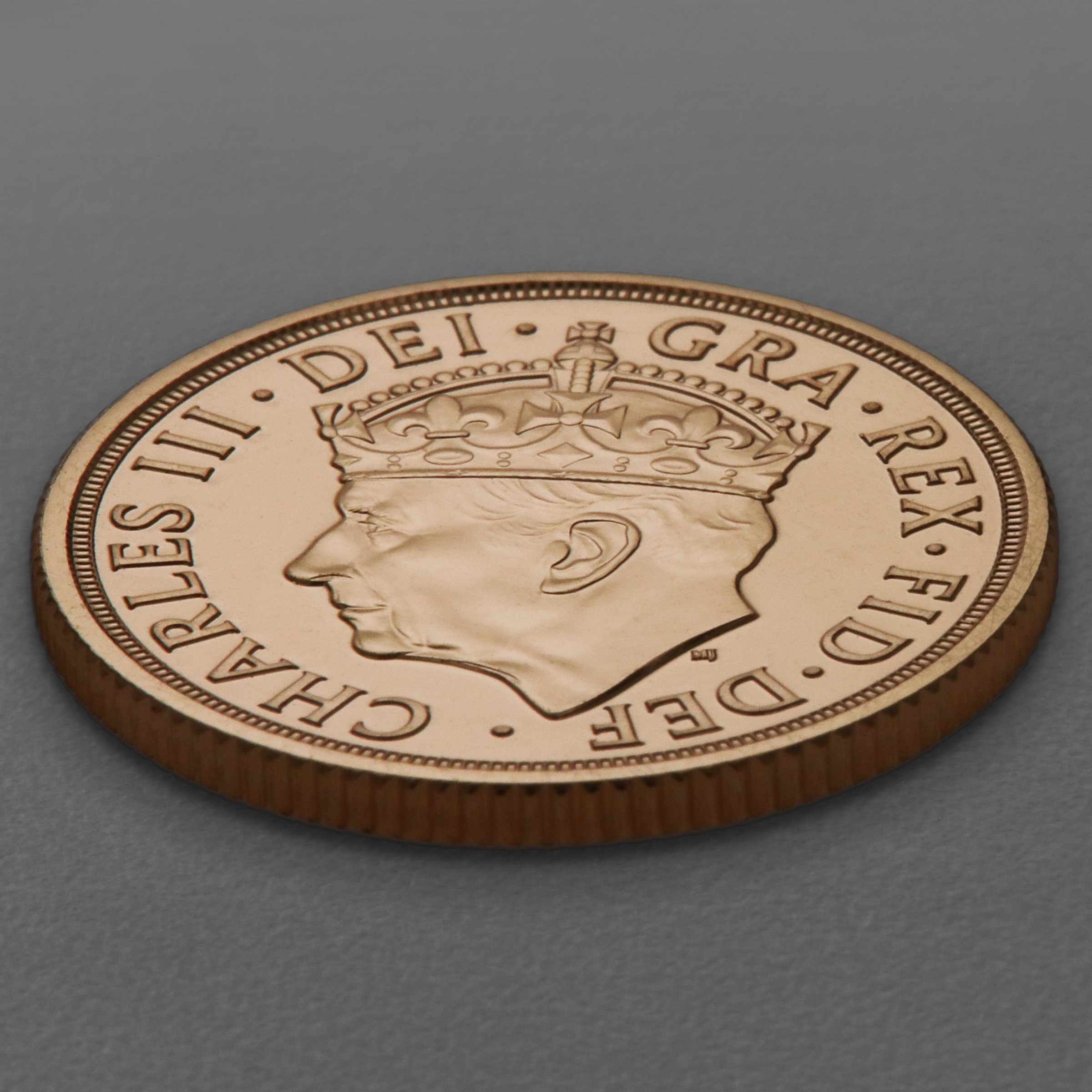 Goldmünze 1 Sovereign "Charles III." 2023 Coronation (Großbritannien) - Detailansicht 3