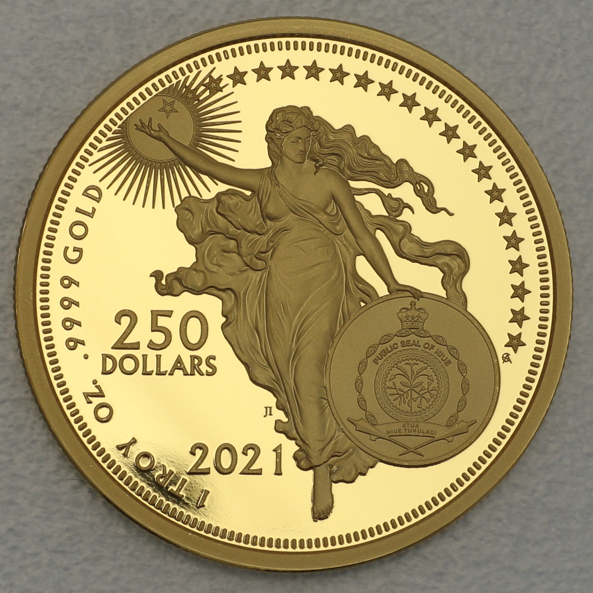 Goldmünze 1oz "Galileo" 2021 Icons of Inspiration (Niue) - Detailansicht 1