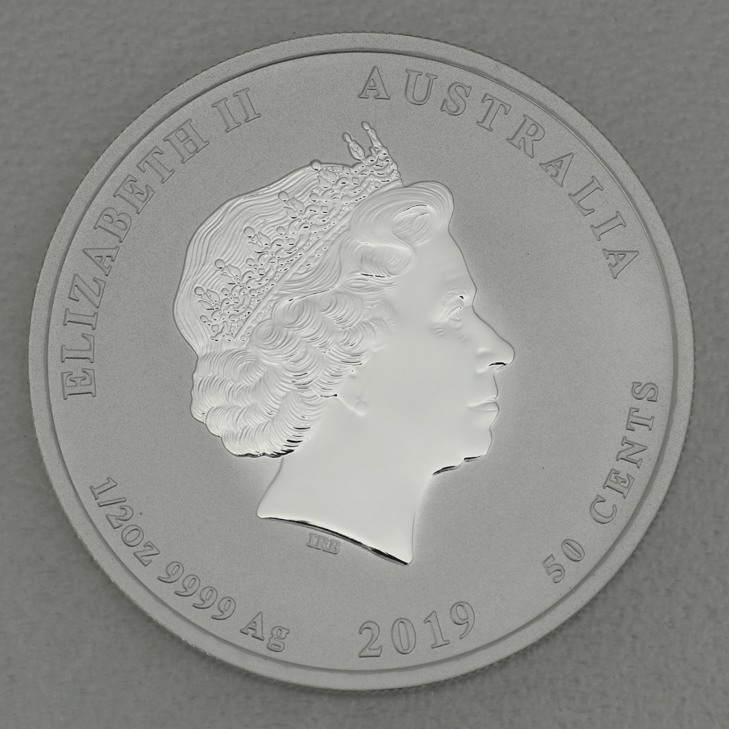 Silbermünze 1/2oz "Schwein" 2019 (koloriert) Lunar II – Year of the Pig (Australien) - Detailansicht 1