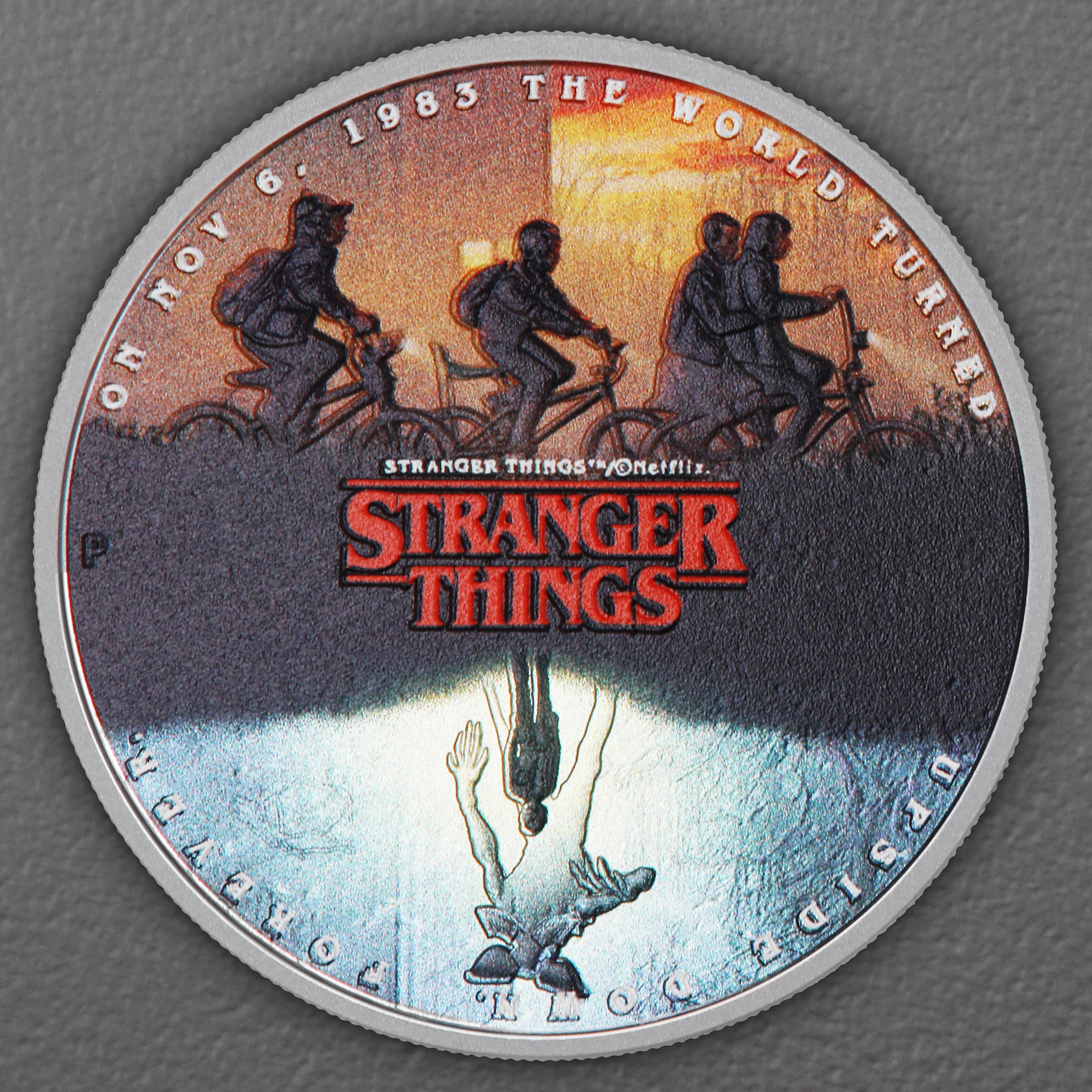 Silbermünze 1oz "The Upside Down" 2026 (koloriert) Stranger Things (Tuvalu) - Hauptansicht