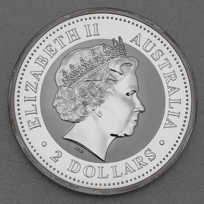 Silbermünze 2oz "Kookaburra" 2001 (Australien) - Miniaturansicht 2