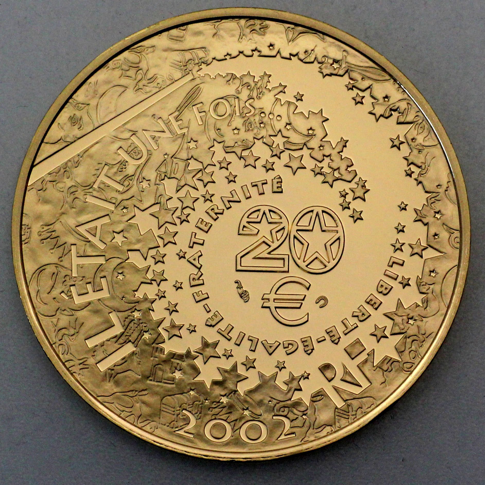 Goldmünze 20 Euro "Blanche Neige" 2002 (Frankreich) - Detailansicht 1