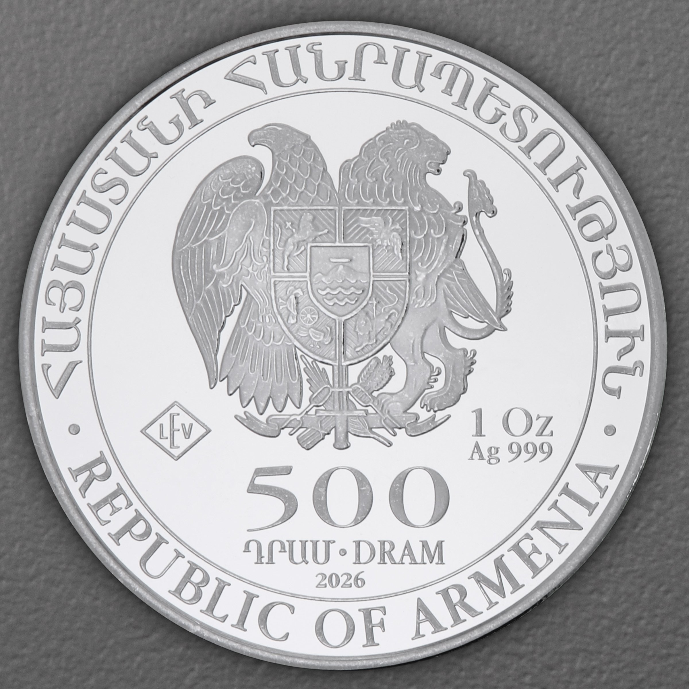 Silbermünze 20 x 1oz "Arche Noah" aktueller Jahrgang Tube (Armenien) - Detailansicht 2