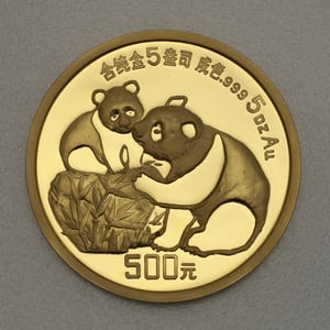 Goldmünze 5oz "Panda" 1987 (China) - Hauptansicht