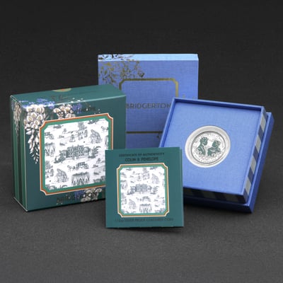 Silbermünze 1/2oz "Colin & Penelope" 2026 (PP/koloriert) Bridgerton (Tuvalu) - Miniaturansicht 5