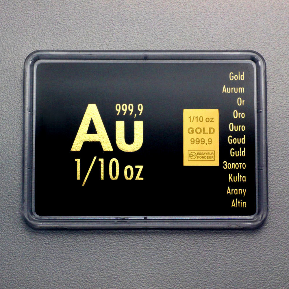 Goldbarren 1/10oz "Au International" (Motivbox) - Hauptansicht
