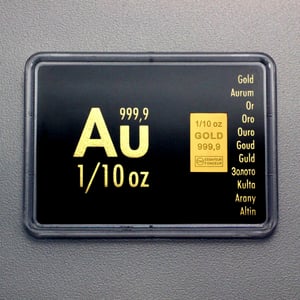 Goldbarren 1/10oz "Au International" (Motivbox) - Hauptansicht