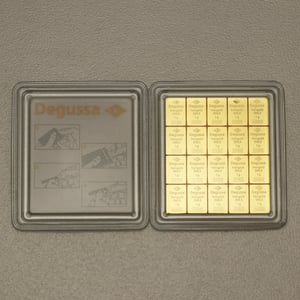 Goldtafel DEGUSSA (20x 1g Au) "CombiBar" - Miniaturansicht 2