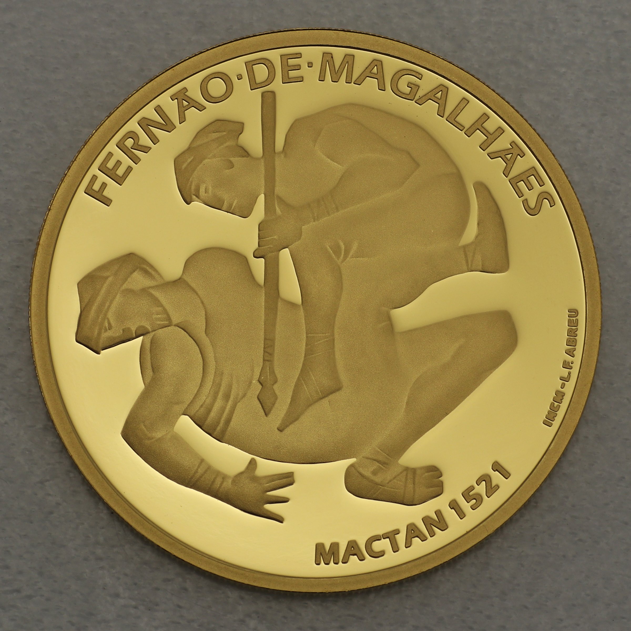 Goldmünze 7,5 Euro "Mactan 1521" 2021 500. Jahrestag Weltumsegelung (Portugal) - Hauptansicht