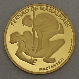 Goldmünze 7,5 Euro "Mactan 1521" 2021 500. Jahrestag Weltumsegelung (Portugal) - Hauptansicht