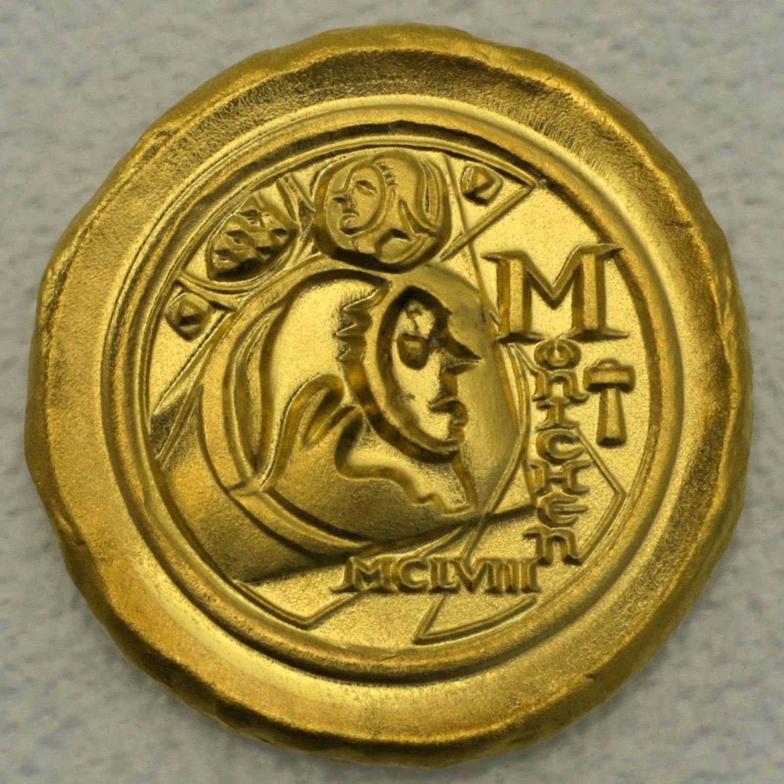 Flussgold-Medaille 2020 "Mönchspfennige Isargold" - Hauptansicht