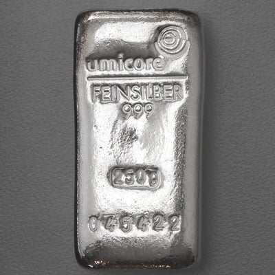 Silberbarren 250g UMICORE (Resale) - Miniaturansicht 1
