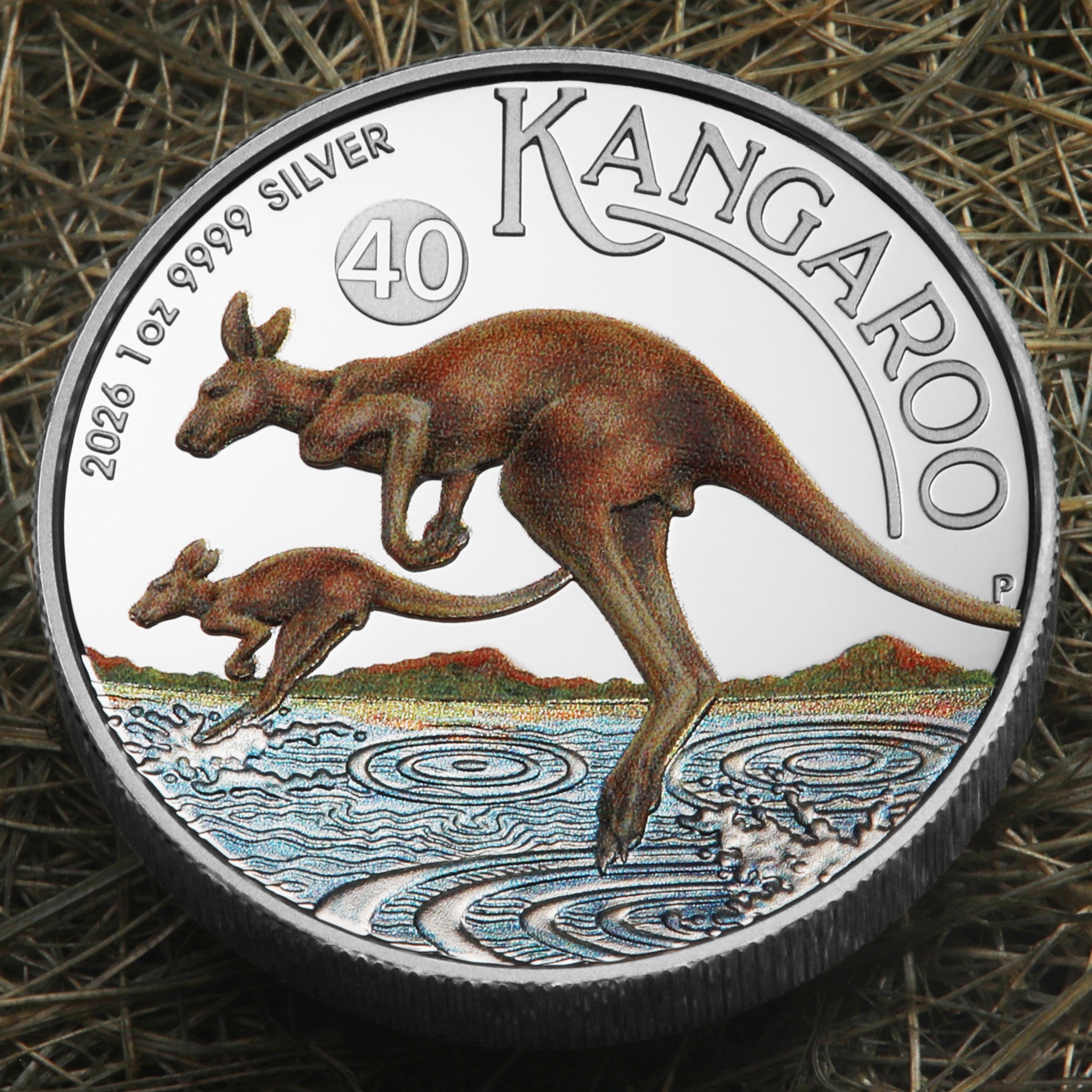 Silbermünze 1oz "Känguru" 2026 (PP/HR/koloriert) (Australien) - Detailansicht 4