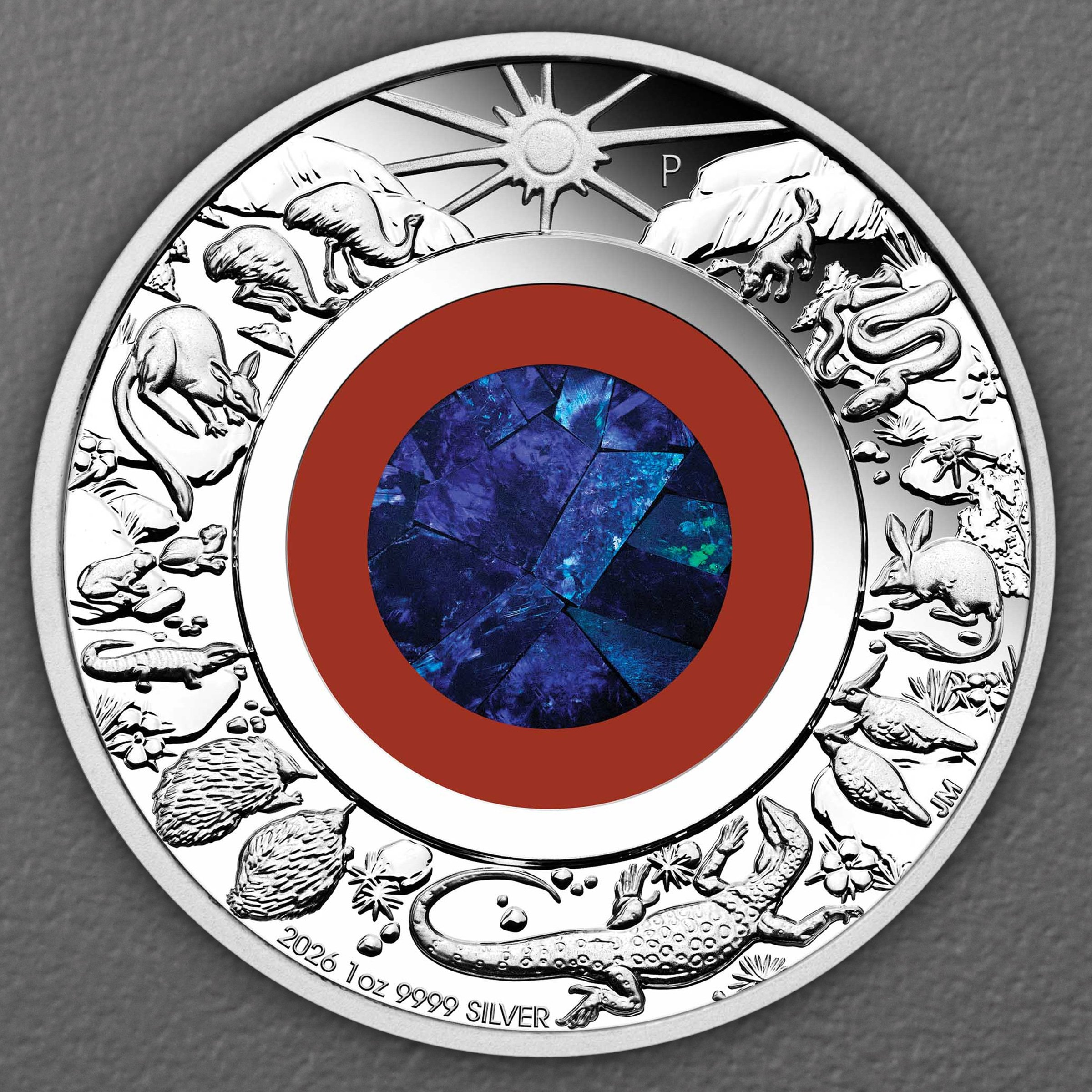 Silbermünze 1oz "The Outback" 2026 (PP) Opal Wonders of Australia 19% (Australien) - Hauptansicht