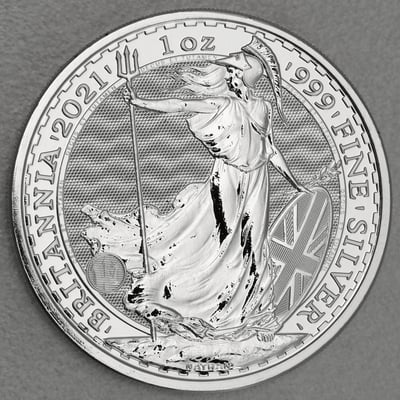 Silbermünze 1oz "Britannia" 2021 (Großbritannien) - Hauptansicht