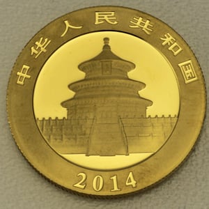 Goldmünze 1/2oz "Panda" 2014 (China) - Miniaturansicht 2