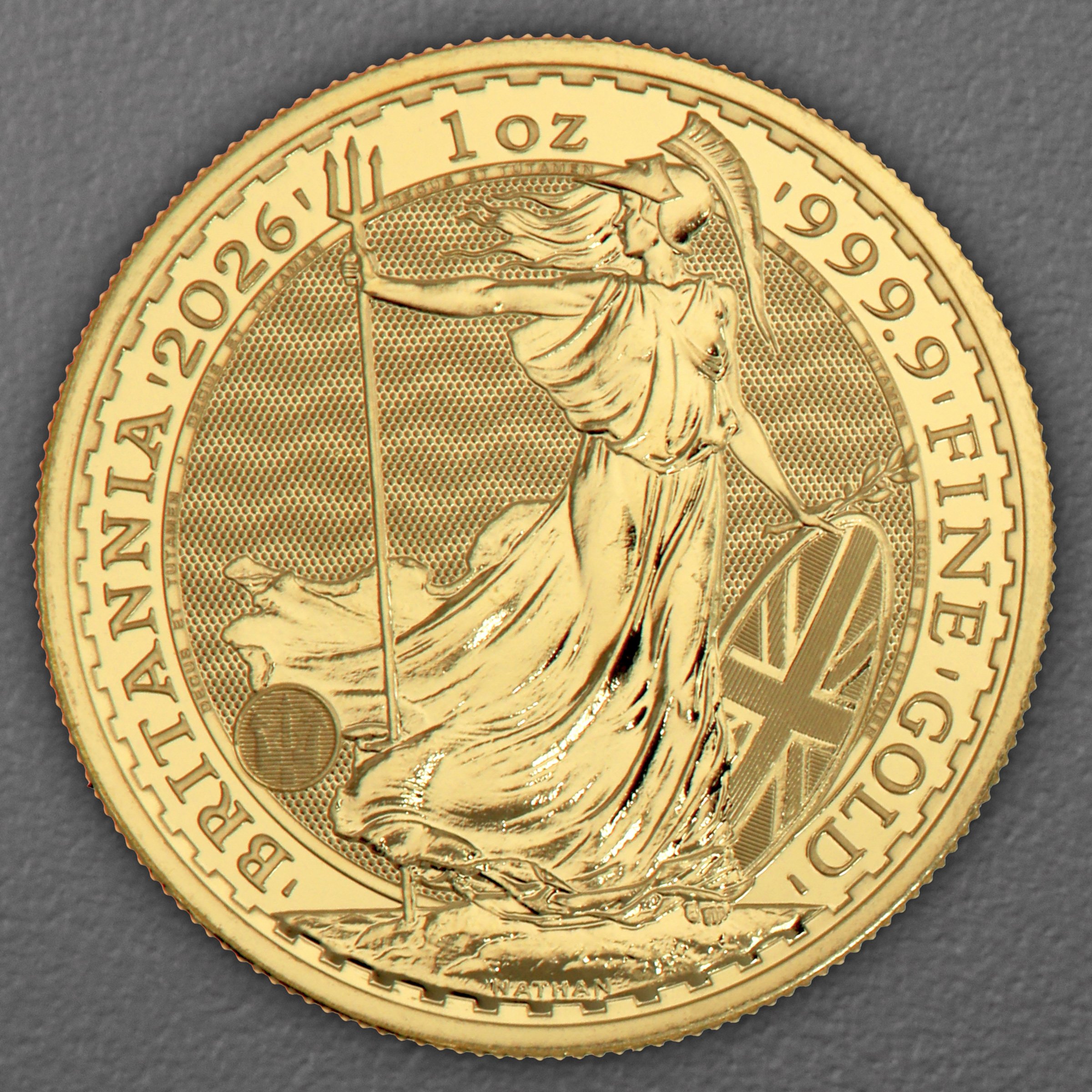 Goldmünze 1oz "Britannia" aktueller Jahrgang (Großbritannien) - Hauptansicht