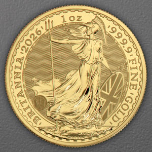 Goldmünze 1oz "Britannia" aktueller Jahrgang (Großbritannien) - Hauptansicht