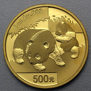 Goldmünze 1oz "Panda" 2008 (China) - Hauptansicht