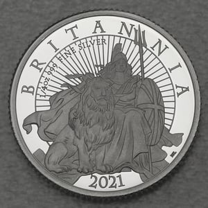 Silbermünzen "Britannia" 2021 (PP) Set – 6-teilig (Großbritannien) - Miniaturansicht 7