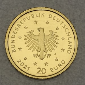 Goldmünze 20 Euro "Schwarzspecht" 2021 Heimische Vögel (Deutschland) - Miniaturansicht 2
